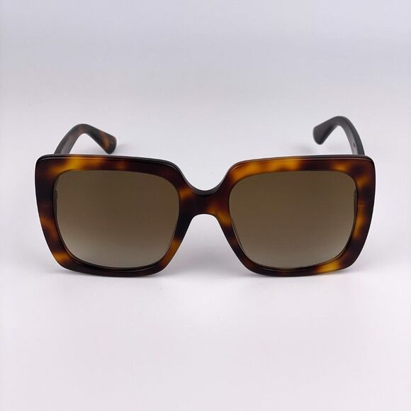 Gucci GG0418S 003 SunglassesWomen Havana Brown Oversized
